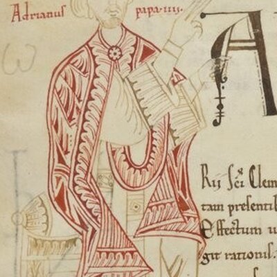Portrait of Pope Adrian IV