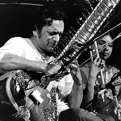 Portrait of Ravi Shankar