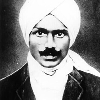Portrait of Subramanya Bharathi
