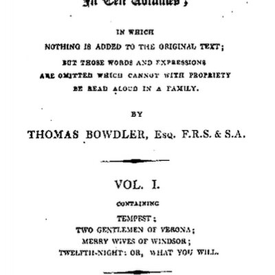 Portrait of Thomas Bowdler